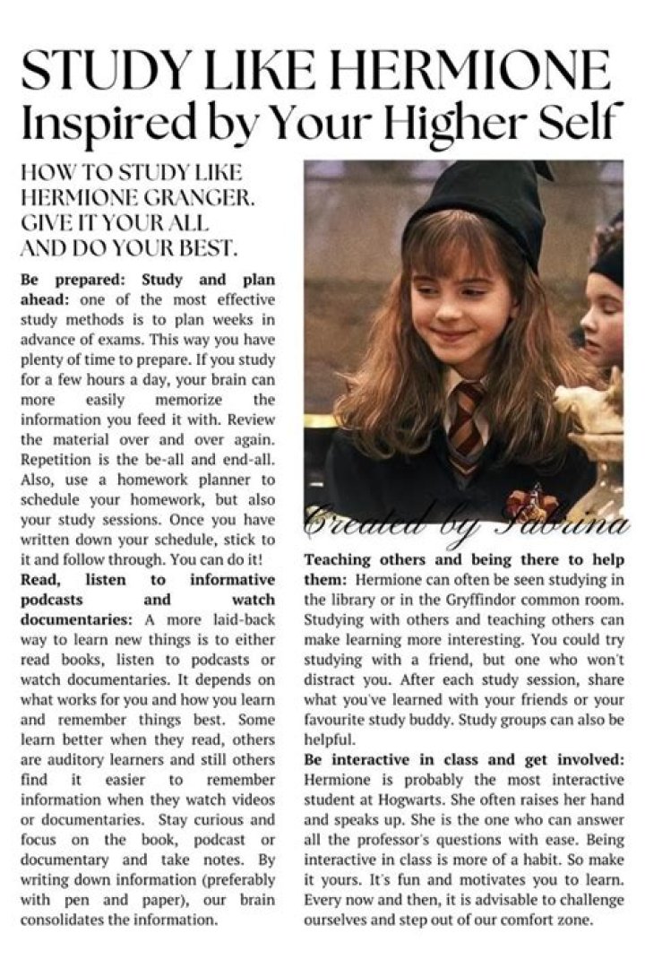 How do I act like Hermione?