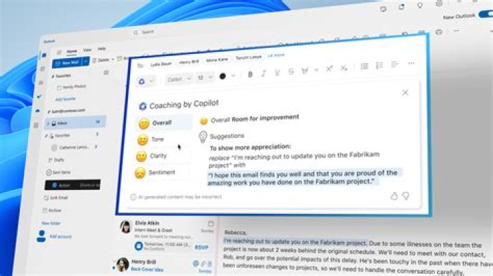 How often does Outlook app check for Mail?