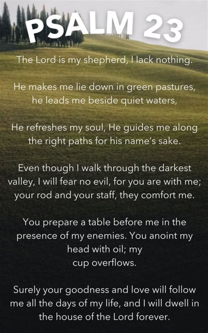 What does Psalm 23 reveal about God?