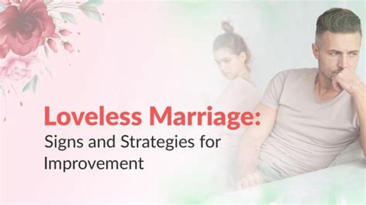 What it feels like to be in a loveless marriage?
